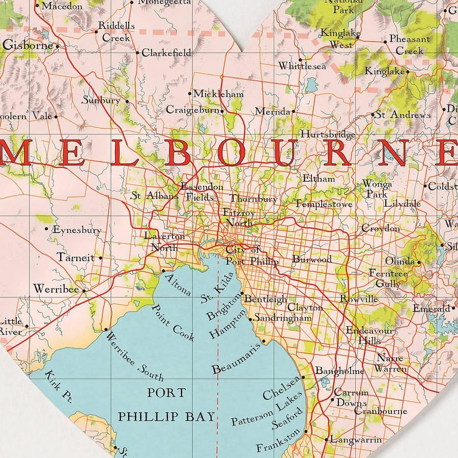 Melbourne verden kort