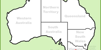 Kort Melbourne Australien