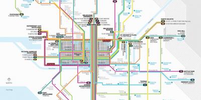 Melbourne-sporvogn netværk kort